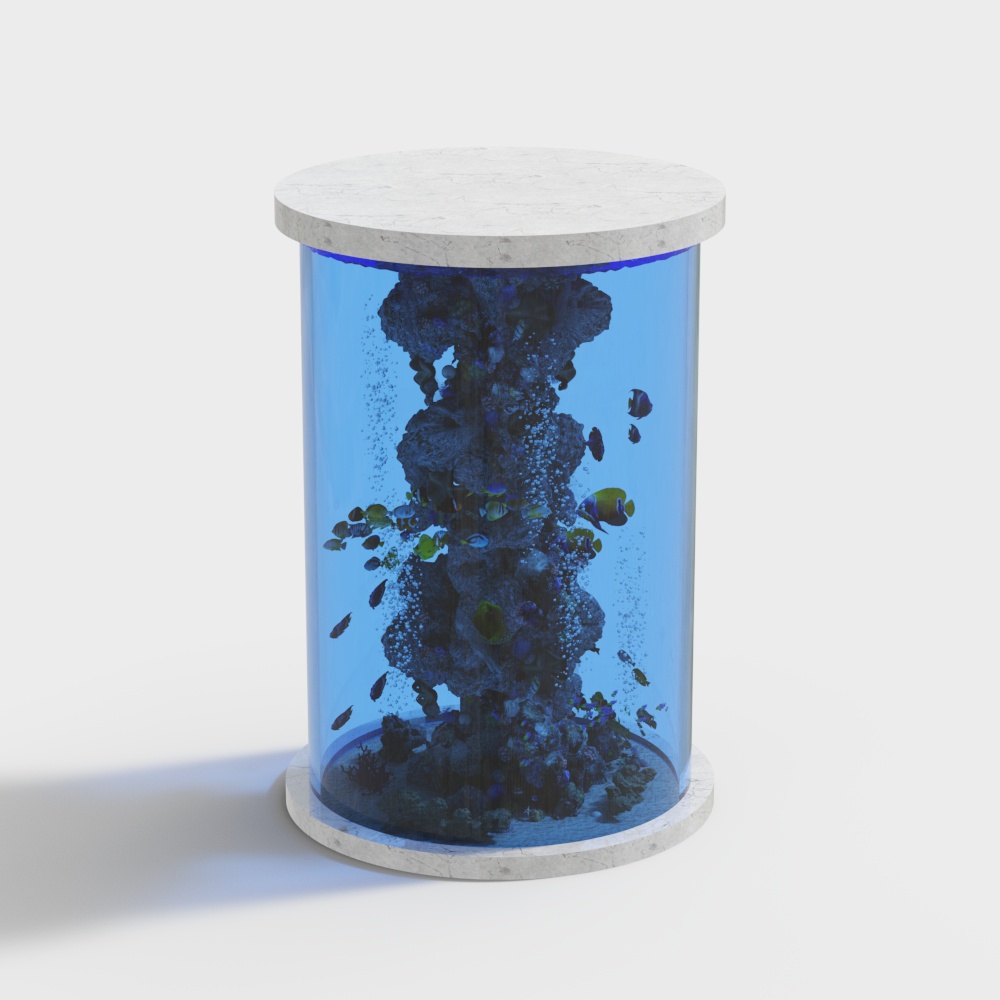 Underwater world fish tank