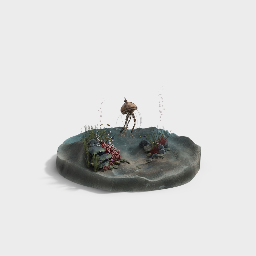 Aquarium decorative props