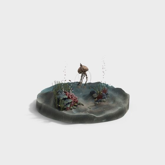 Underwater Dream 3D model - A Journey into the Depths