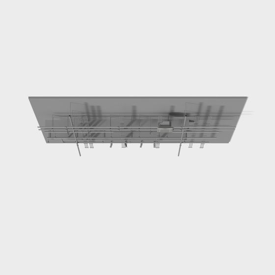 Industrial Ceiling 3D model for Modern Urban Spaces