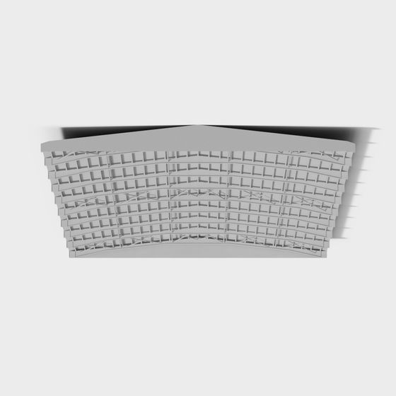 Elegant Low-Polygon Building 3D model