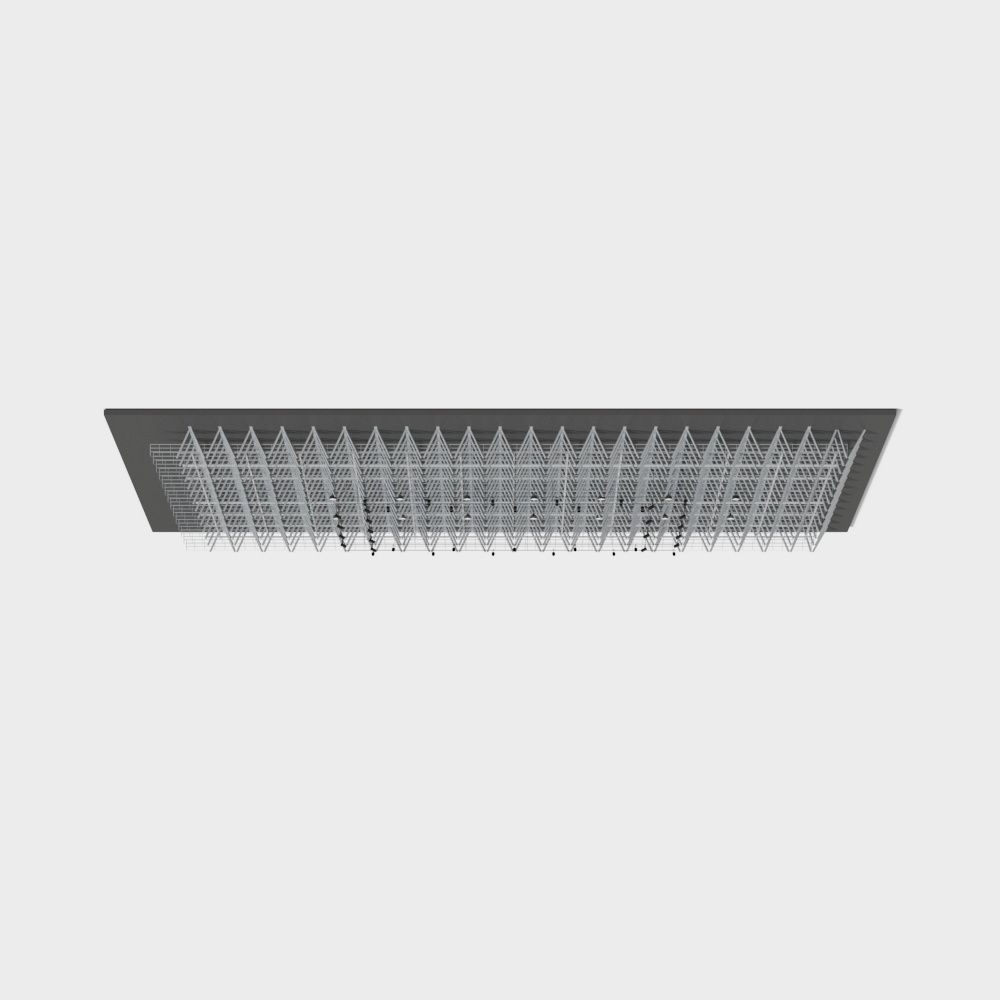 Basketball hall ceiling