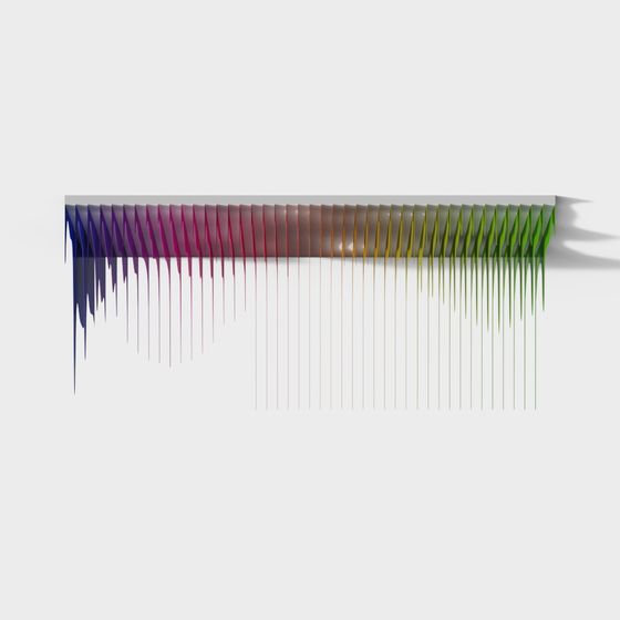 Rainbow Waterfall 3D model
