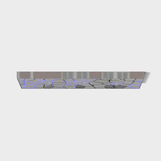 Futuristic Hexagonal Ceiling 3D model