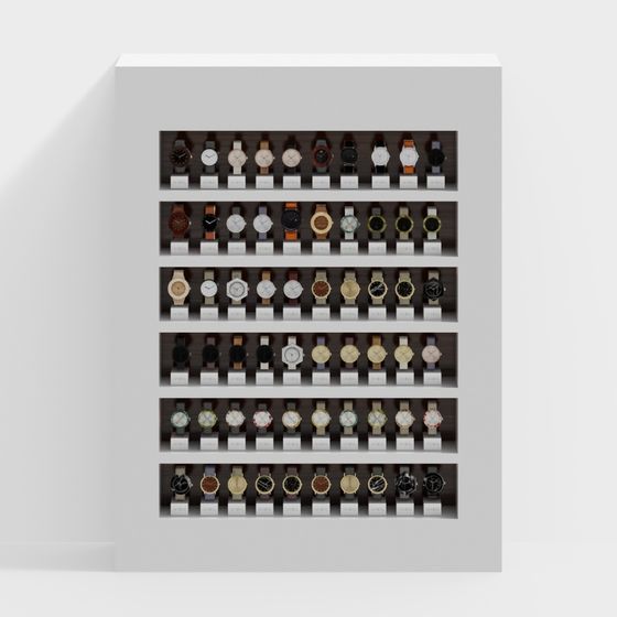 Stylish Watch Display Rack 3D model