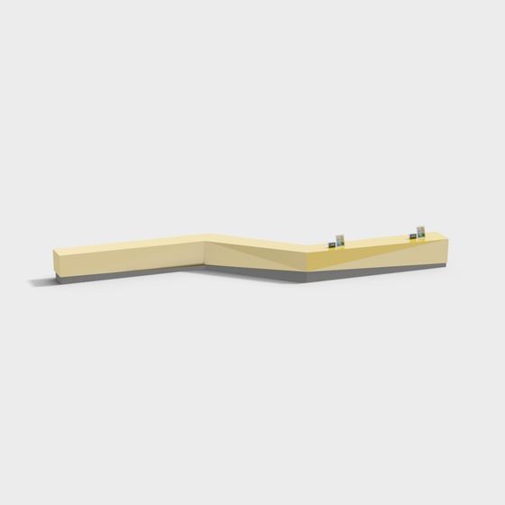Urban Corner Display Stand 3D model