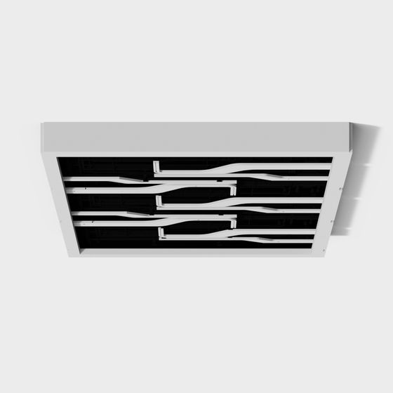 Futuristic Low-Poly Ceiling 3D model