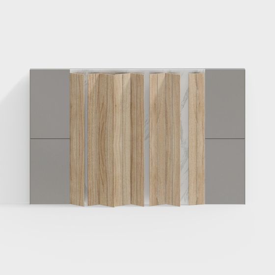 Low-Poly Origami Screen 3D model