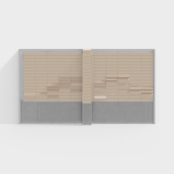 City Window Low-Polygon 3D Model