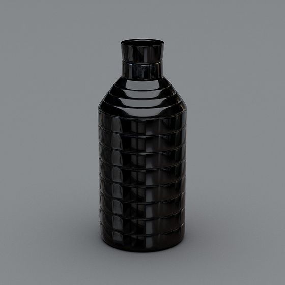 Sleek Flowing Vase 3D model