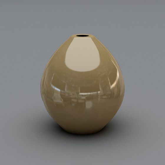 Stylish Low-Poly Vase 3D Model for Interiors