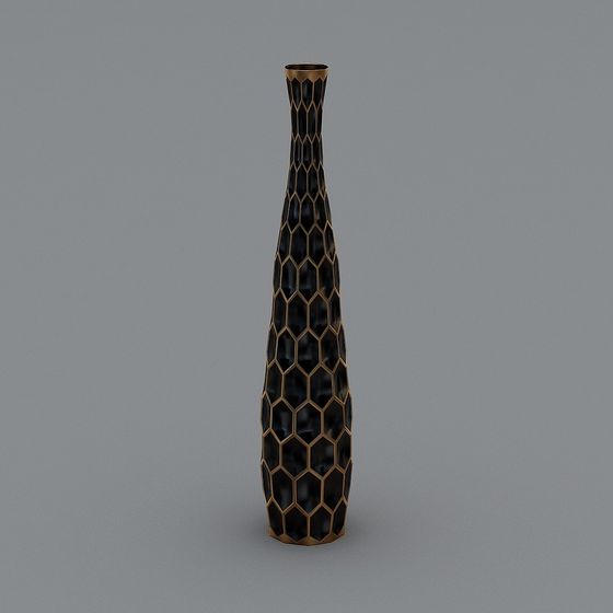 Unique Honeycomb Art Vase 3D model