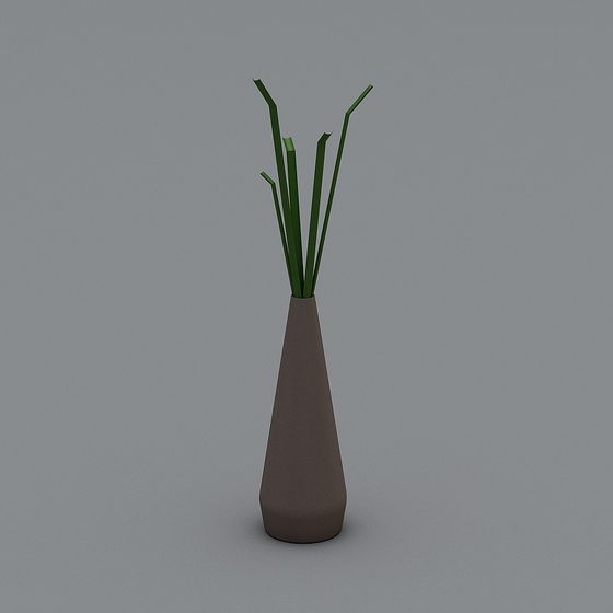 Elegant Cone Vase 3D Model