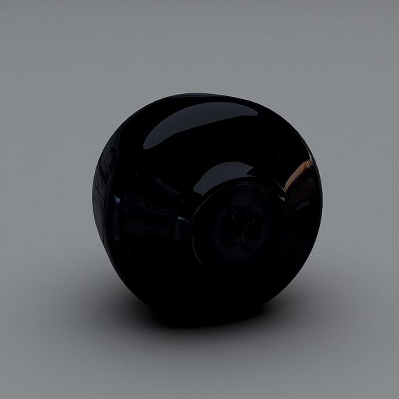 Mysterious Black Sphere 3D model - Shadow Light