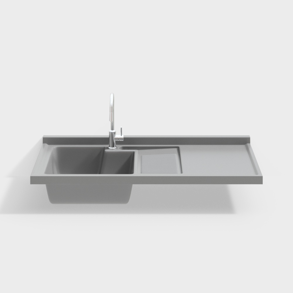 Modern washing machine cabinet integrated basin