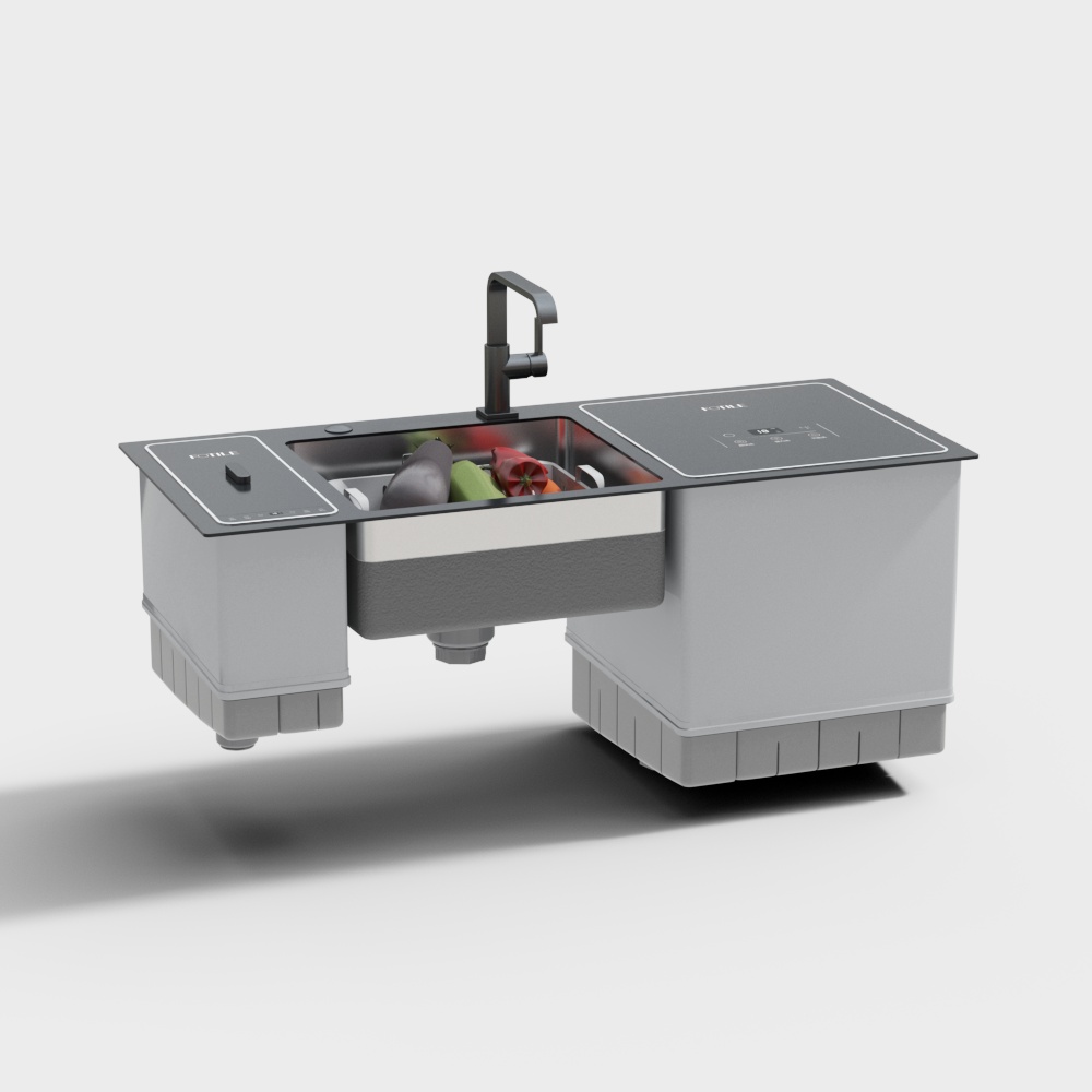 เครื่องล้างจานแบบอ่างล้างจานโมเดิร์น