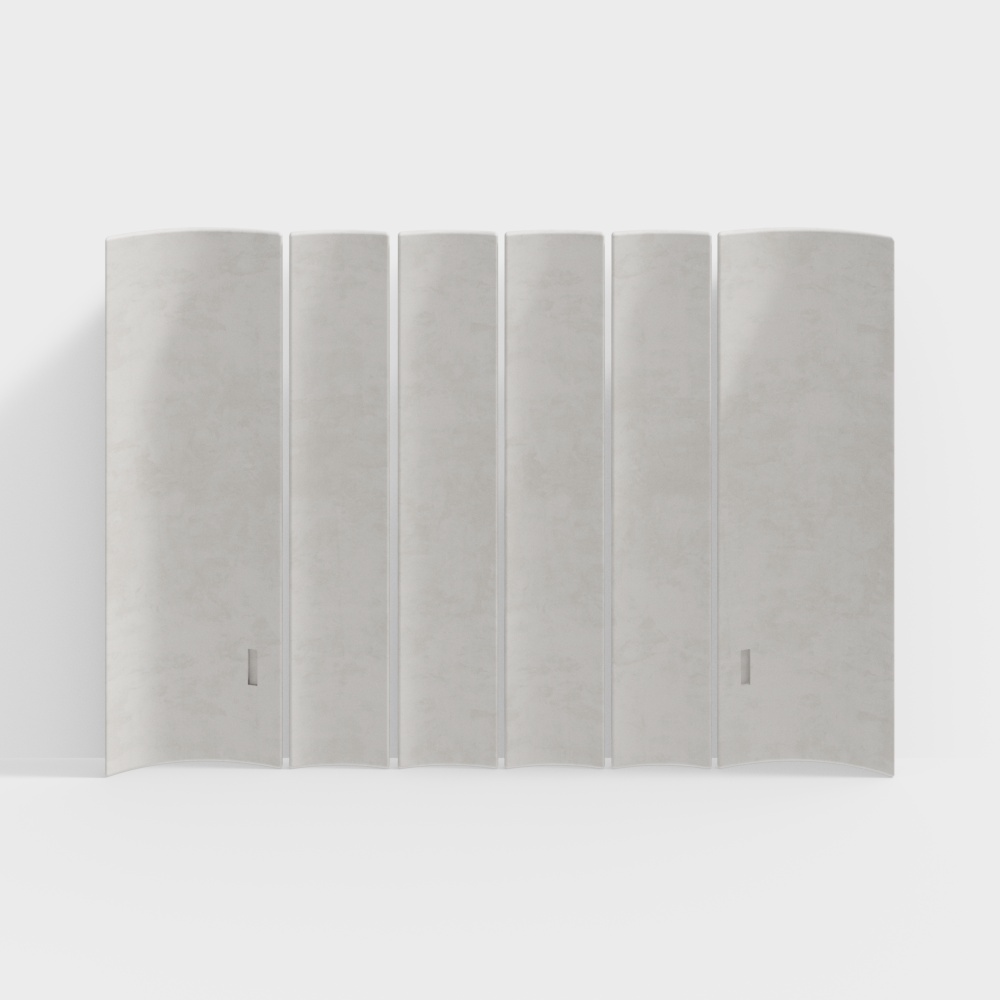 Origami Screen 3D Model for Modern Interiors