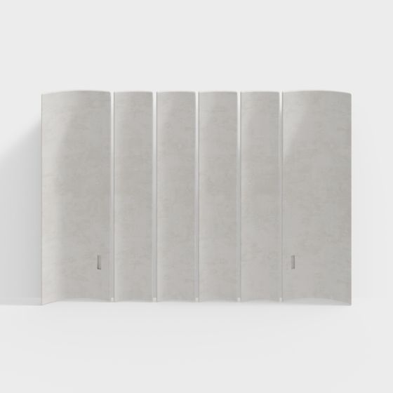 Origami Screen 3D Model for Modern Interiors