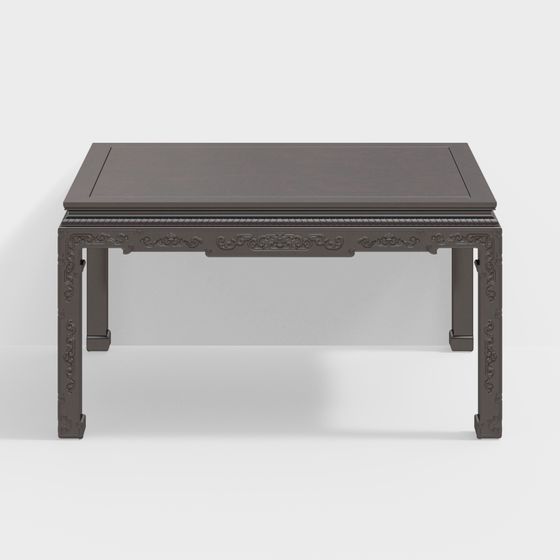 Classic Chinese Tea Table 3D model for Interiors