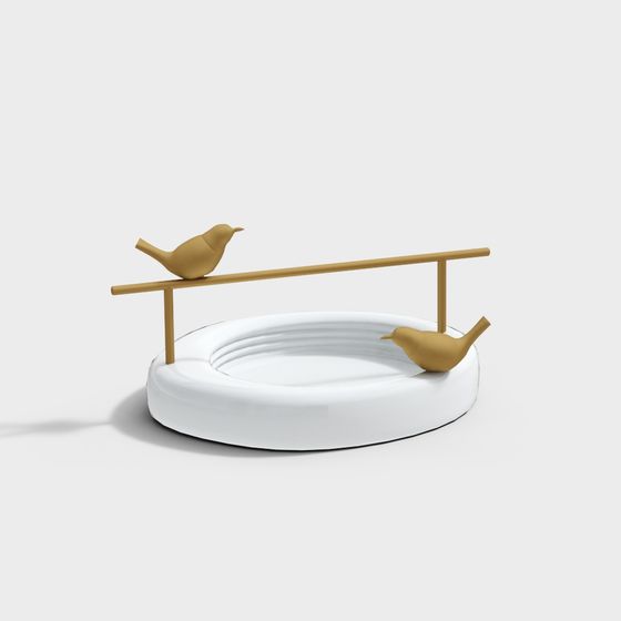 Elegant Balance Bird 3D model