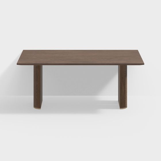 Modern log dining table