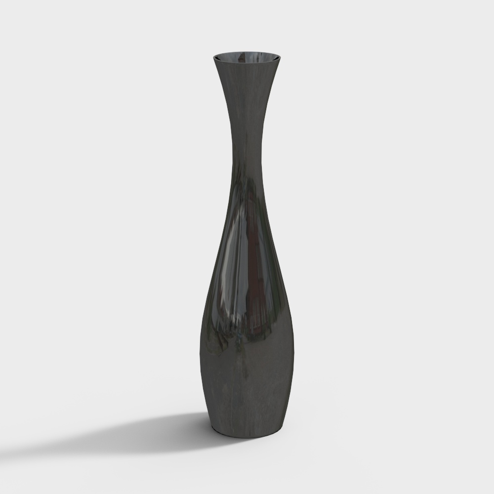 Elegant Low-Polygon Vase 3D model