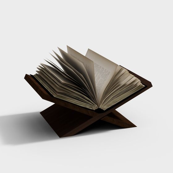 Low-Poly Bookcase 3D Model Design