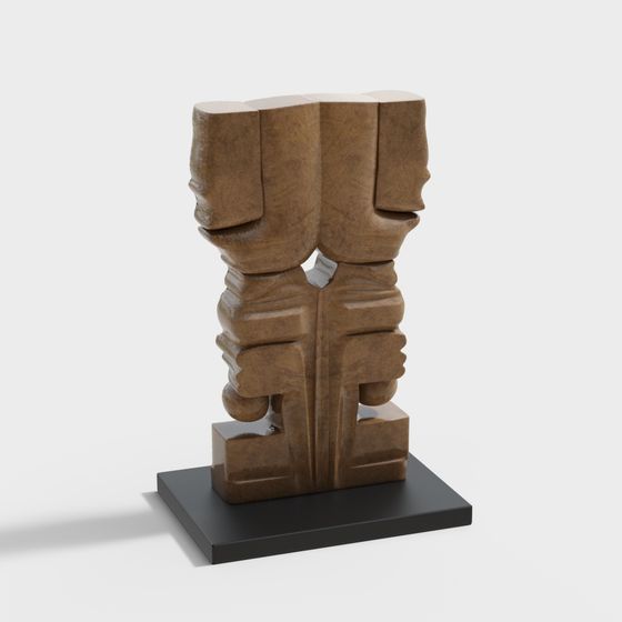 Tiki Totem 3D model