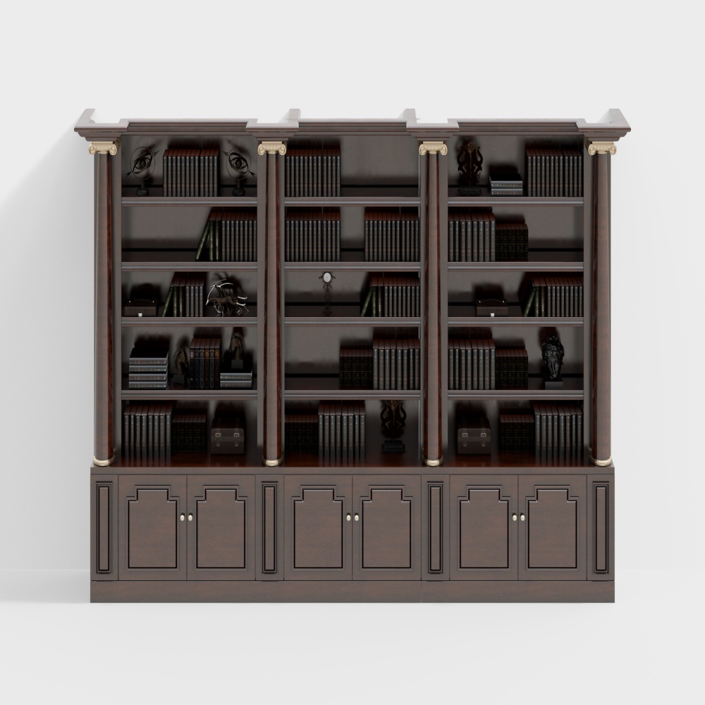 European style bookcase