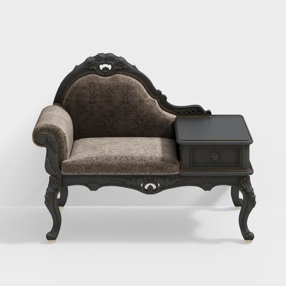 Victorian Elegance 3D model Chair
