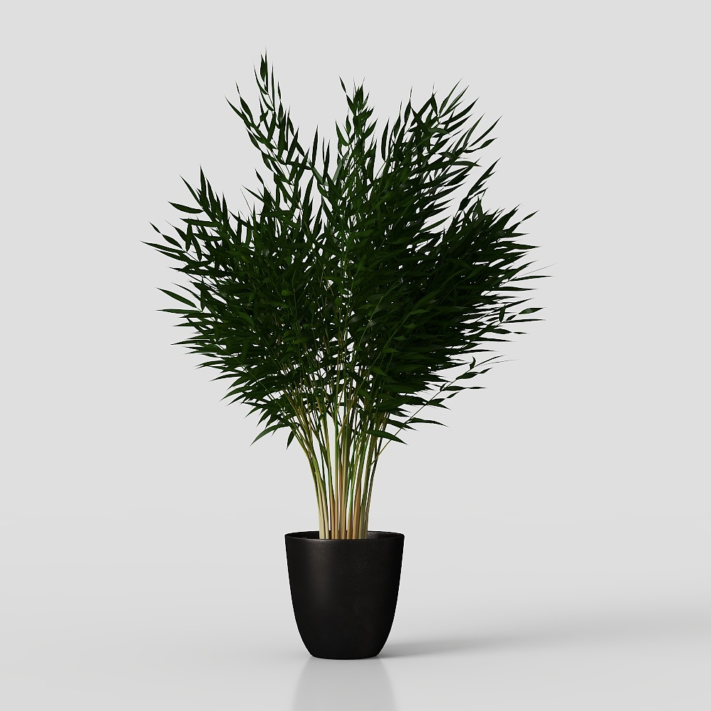 グリーン植物の花と草のポット花瓶