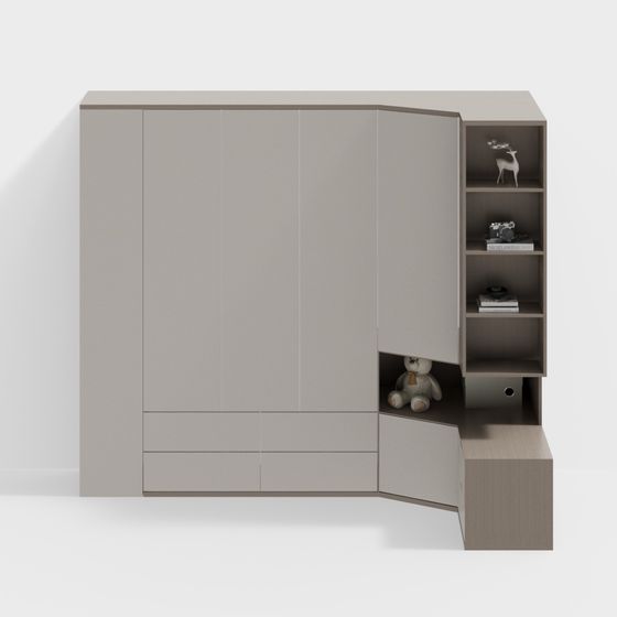 Modern Corner Cabinet 3D model