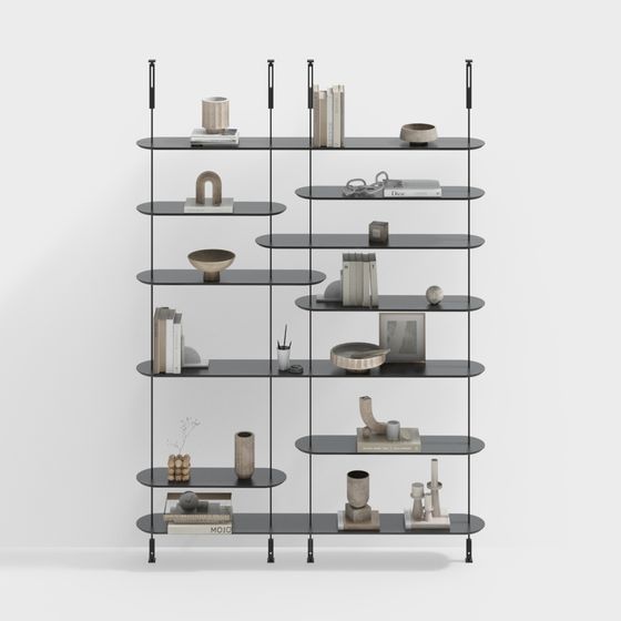 Urban Elegance Bookshelf 3D model