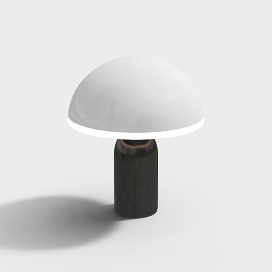 Elegant Mushroom Lamp 3D model for Interior Design