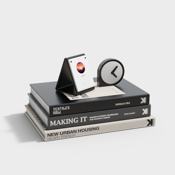 Stylish Urban Bookshelf 3D model for Contemporary Interiors