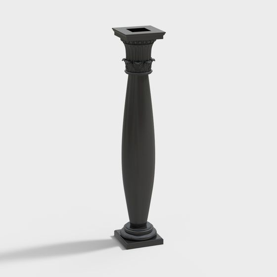 Columnas romanas de sala de estar de estilo medieval moderno