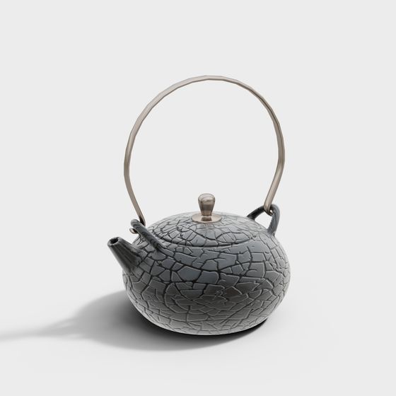 Cracked Teapot 3D Model