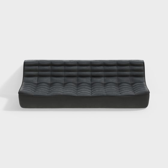 Stylish Low-Poly Sofa 3D Model