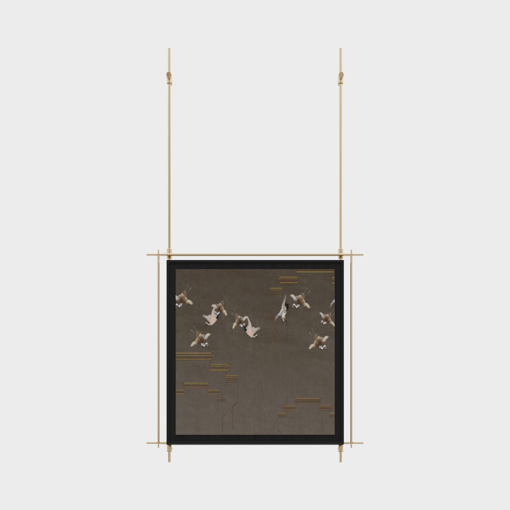 Flying Harmony 3D Model – Low-Poly Eastern Art