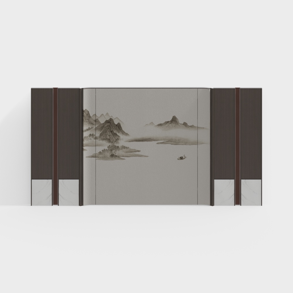 Neo-Chinese background wall