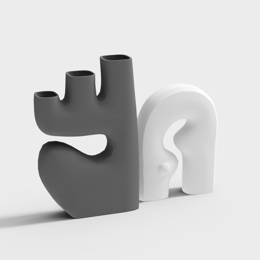 Modern Minimalist 3D Model with Unique Design