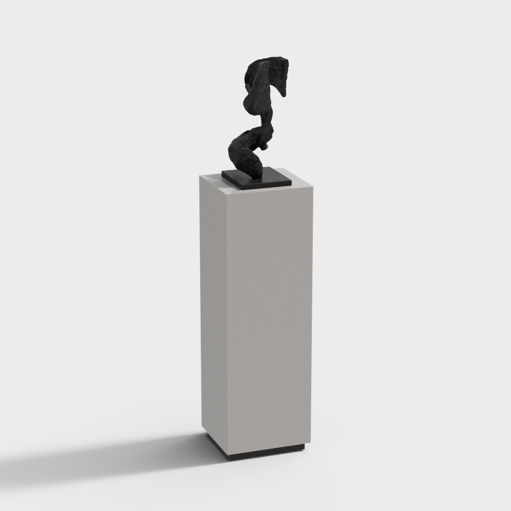 Abstract Dancer Low-Poly 3D Model