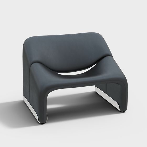 Streamlined Sofa 3D model