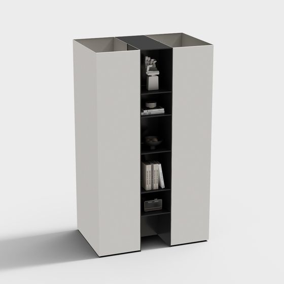 Urban Storage Cabinet 3D model for Stylish Interiors