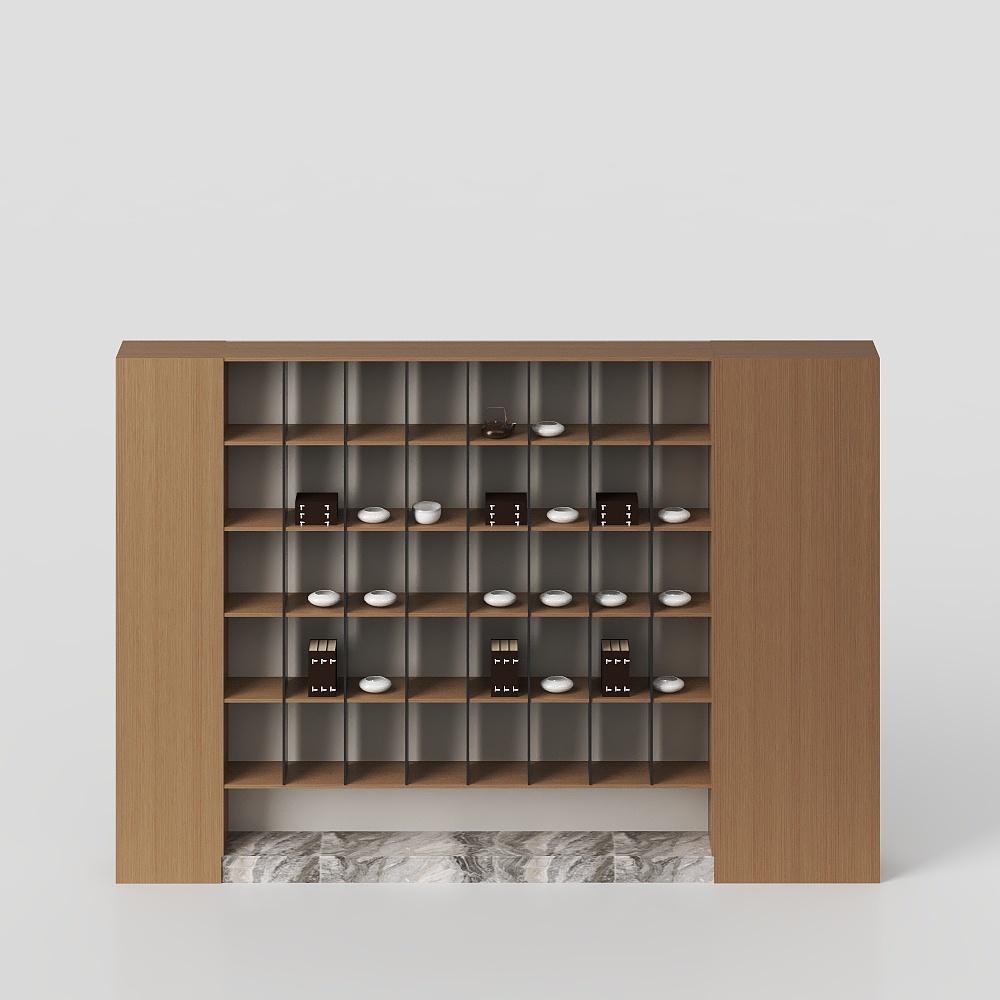 ตู้แบ่งในห้องชาแบบจีนใหม่