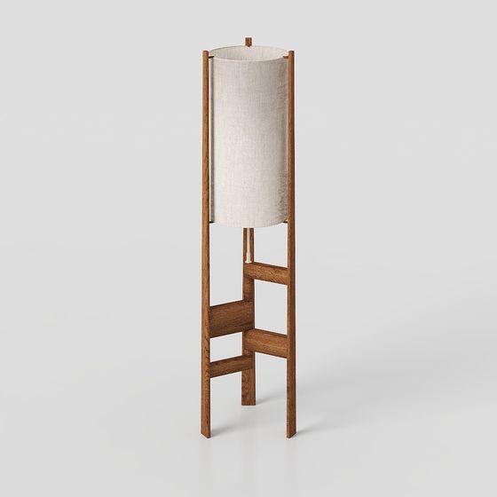 Mid-Century Modern Floor Lamp 3D model