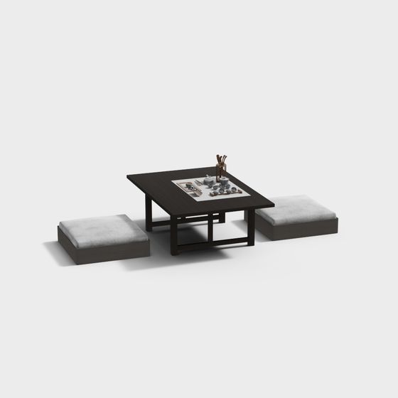 Japanese Tea Room Set 3D model