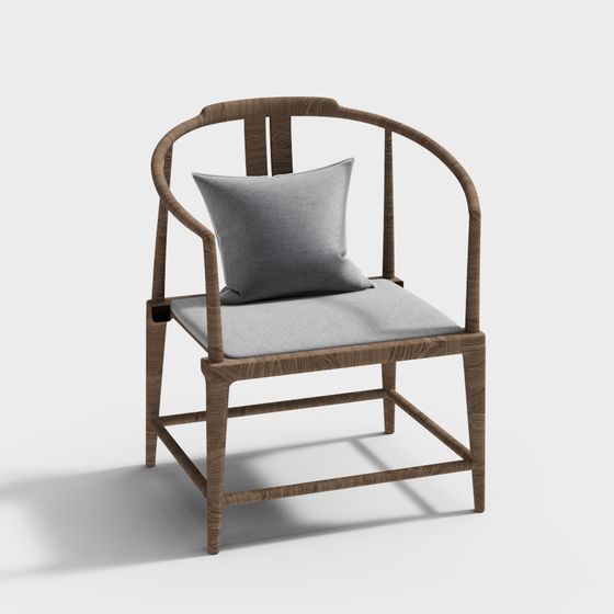 Simple Round Chair 3D model