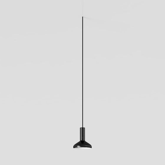 Minimalist Black Pendant Light 3D model