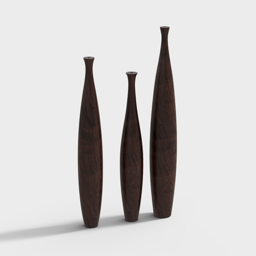 Elegant Vase Collection 3D model